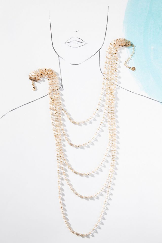 Romantic Glass Crystal Layered Necklace #2