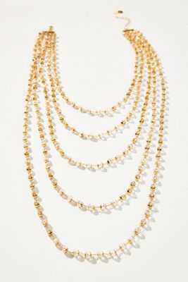 Romantic Glass Crystal Layered Necklace