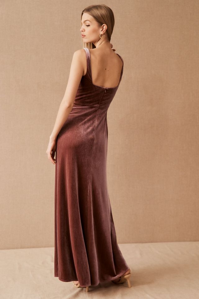 Jenny Yoo Mara Velvet Maxi Dress Anthropologie