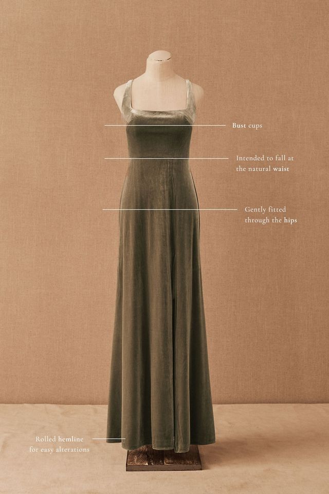 Jenny Yoo Mara Stretch Velvet Maxi Dress #6