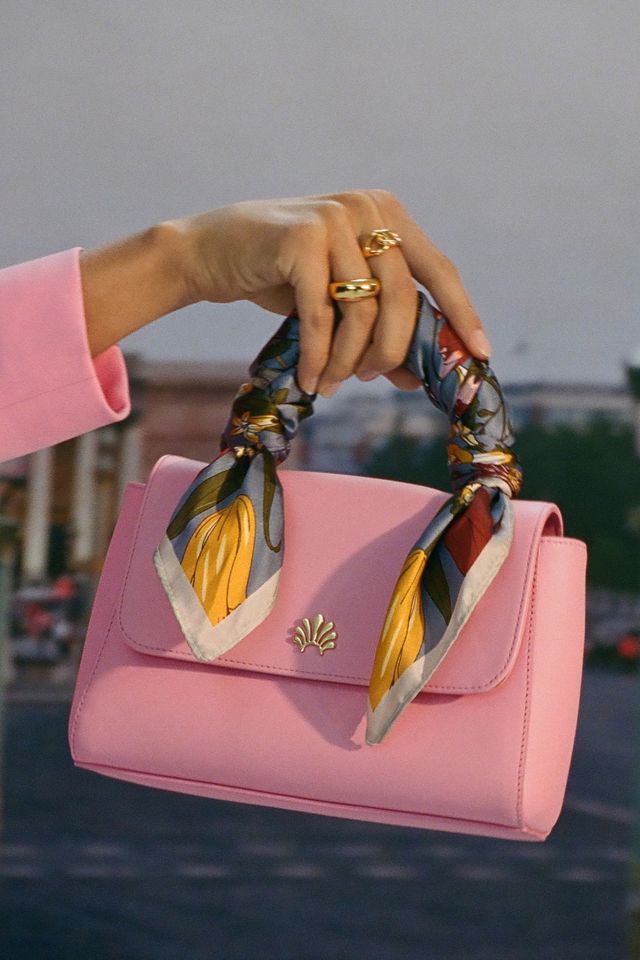 Lele Sadoughi Tabitha Rose Quartz Bag | Anthropologie