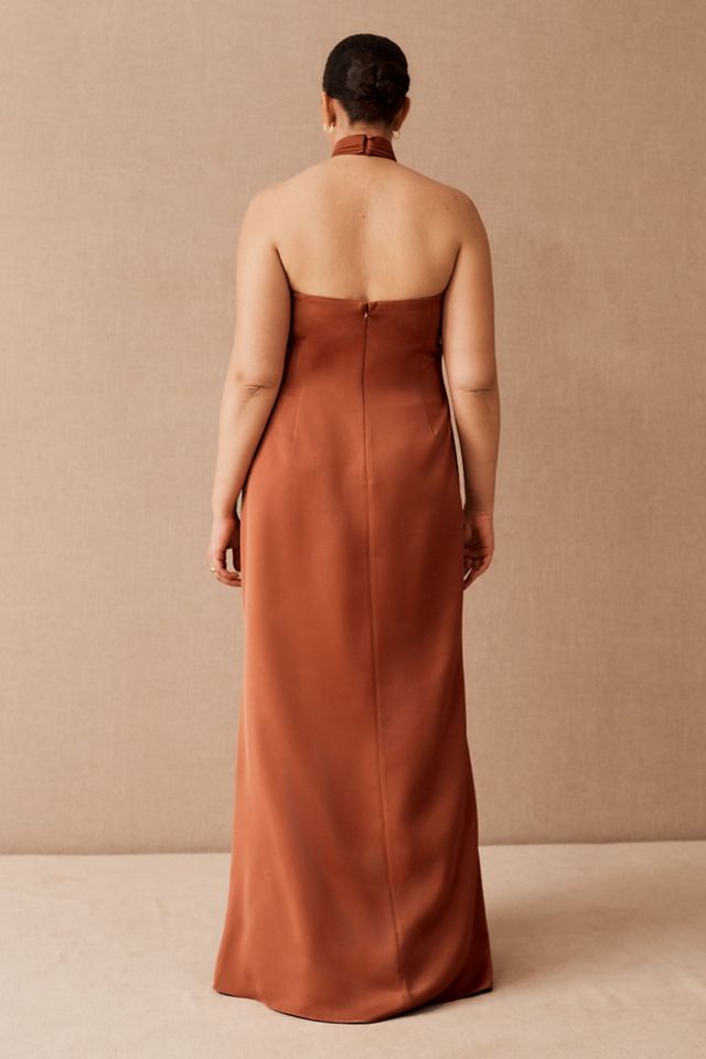 bhldn ruby satin charmeuse dress BHLDN Ruby Satin Charmeuse Dress