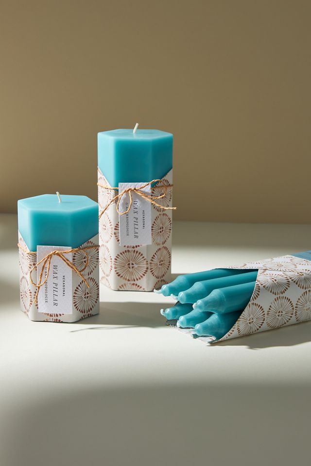 Jackie Wrapped Pillar Candle #3