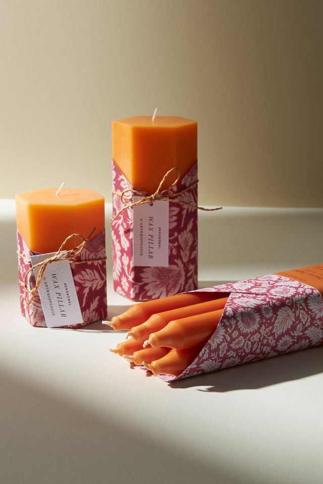 Jackie Wrapped Pillar Candle #3