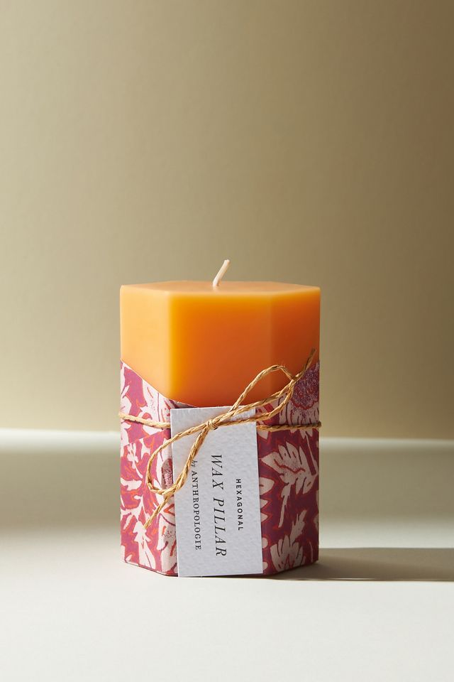 Jackie Wrapped Pillar Candle #1