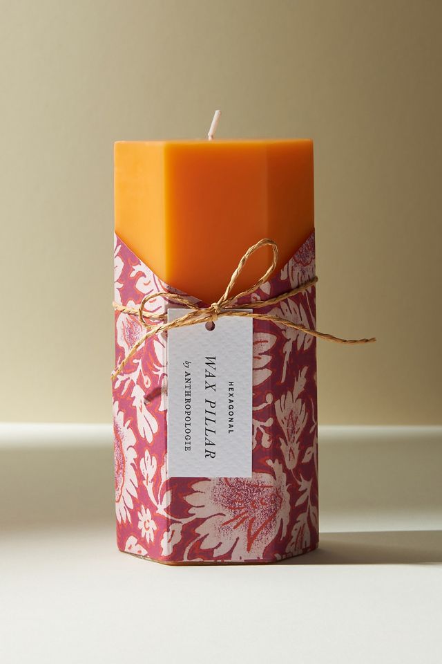Jackie Wrapped Pillar Candle #2