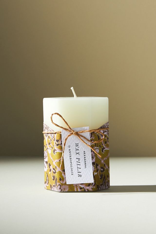 Jackie Wrapped Pillar Candle #2