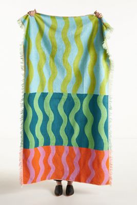 Fringed High Tide Beach Towel