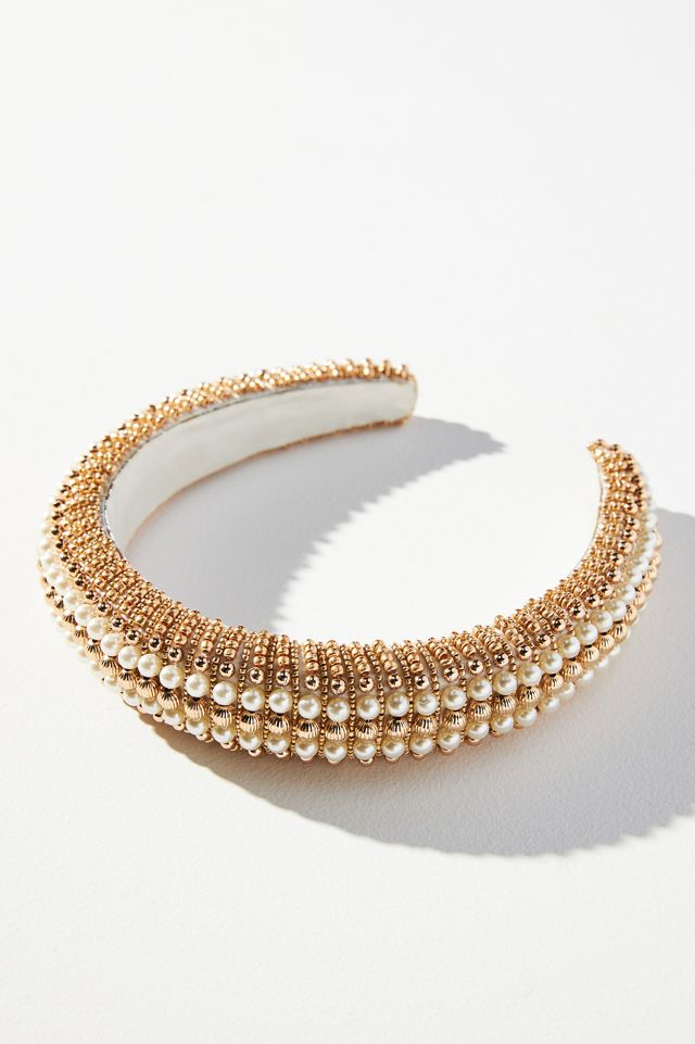 Beaded Pearl Headband