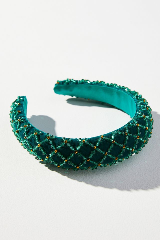 Beaded Lattice Headband Anthropologie