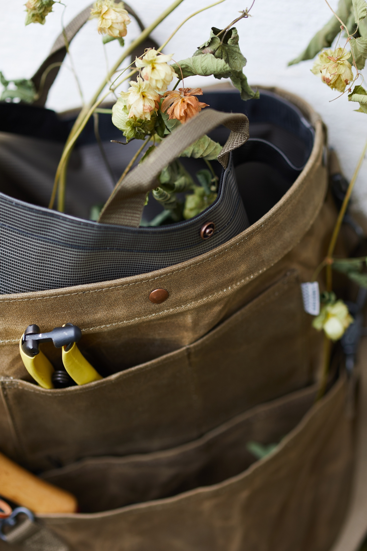 Barebones Waxed Canvas Gathering Bag