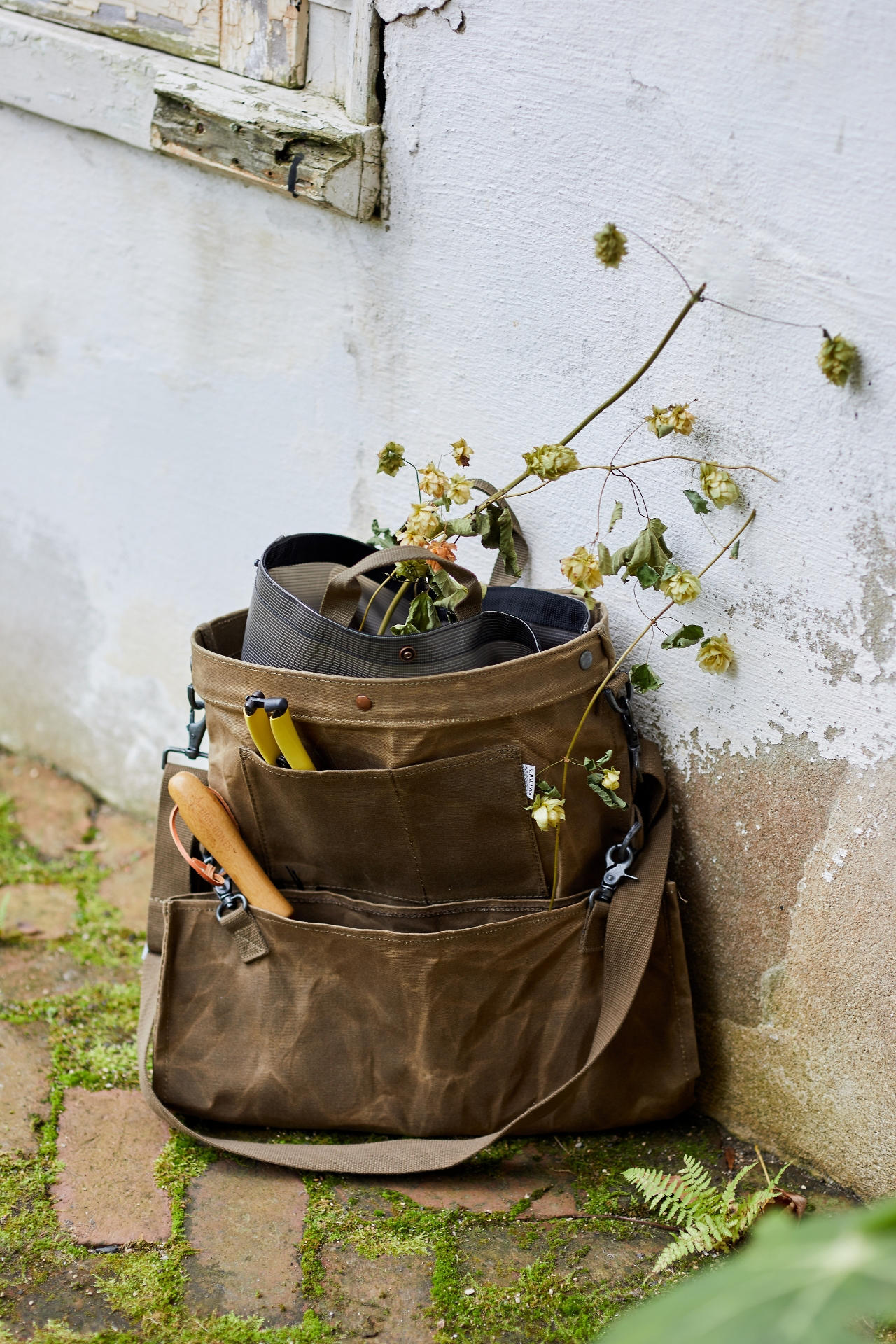 Barebones Waxed Canvas Gathering Bag