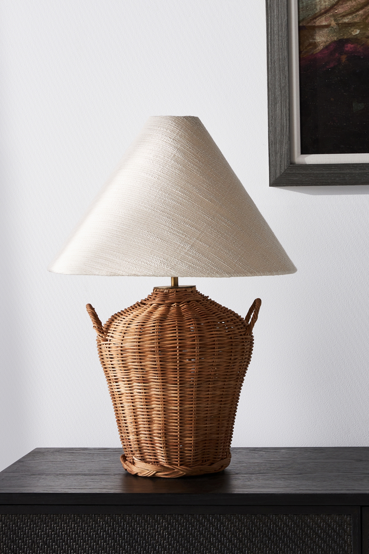 Hascombe Rattan Lamp Base