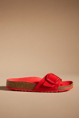 Birkenstock Madrid High Shine Big Buckle Sandals In Red ModeSens