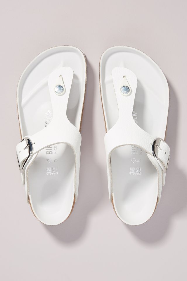 Birkenstock Gizeh Big Buckle Smooth Leather Sandals Anthropologie