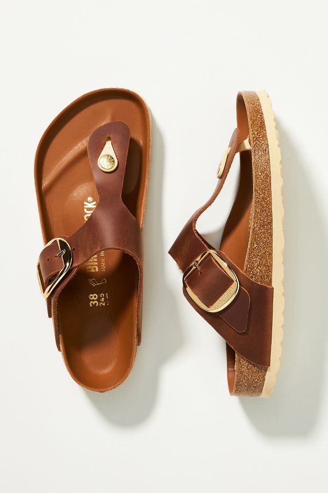 Birkenstock gizeh big online buckle cognac