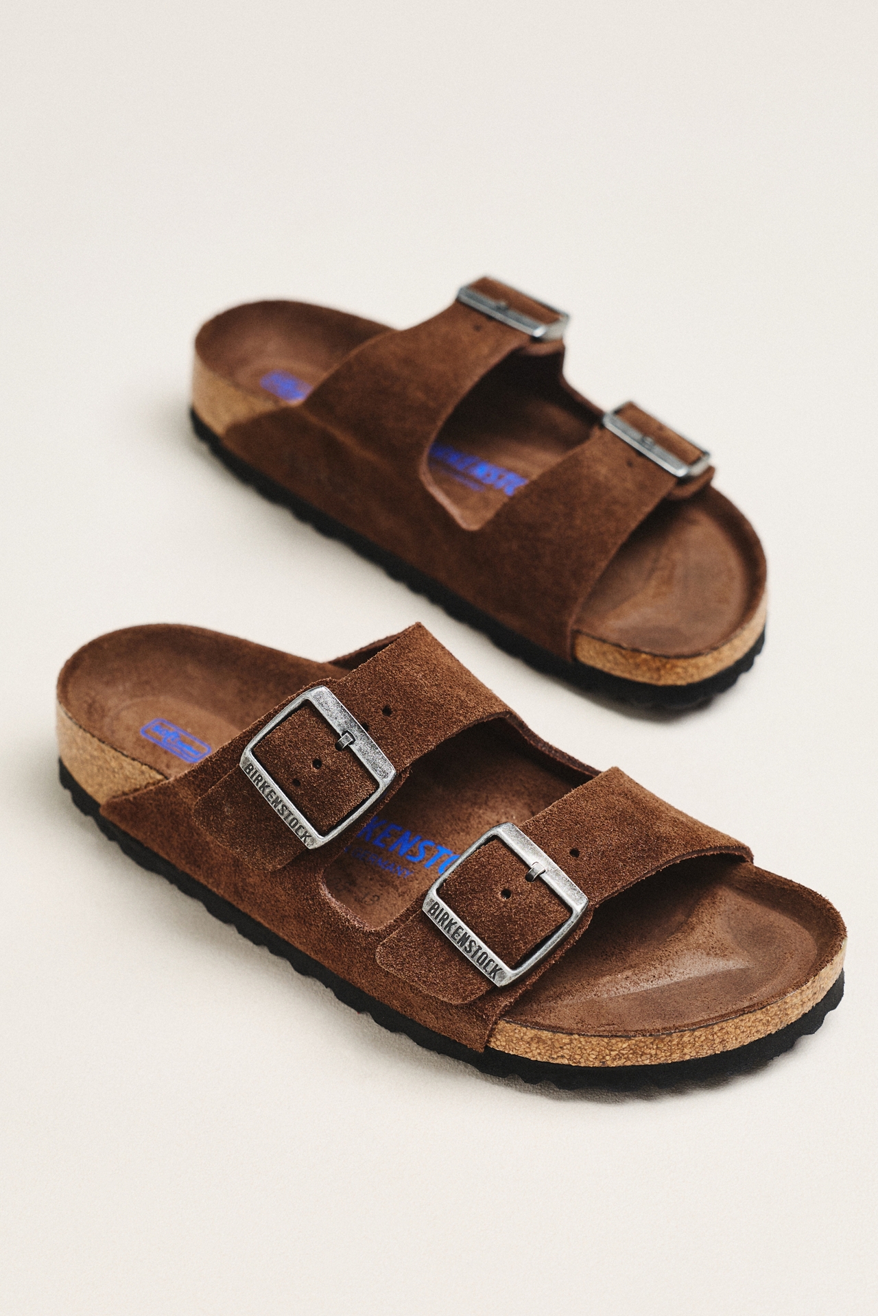 Birkenstock Arizona Suede Soft Footbed Sandals