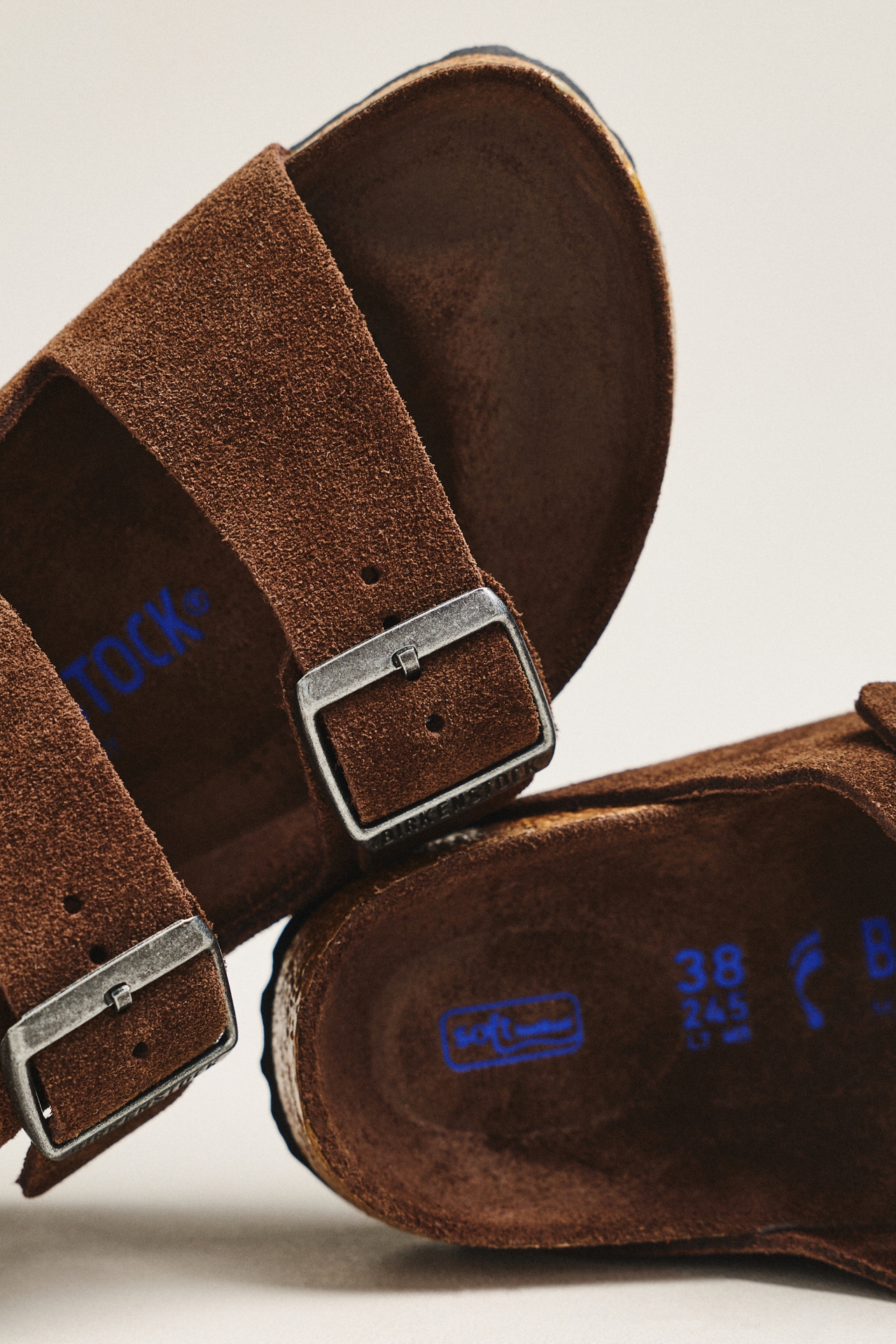 Birkenstock Arizona Suede Soft Footbed Sandals