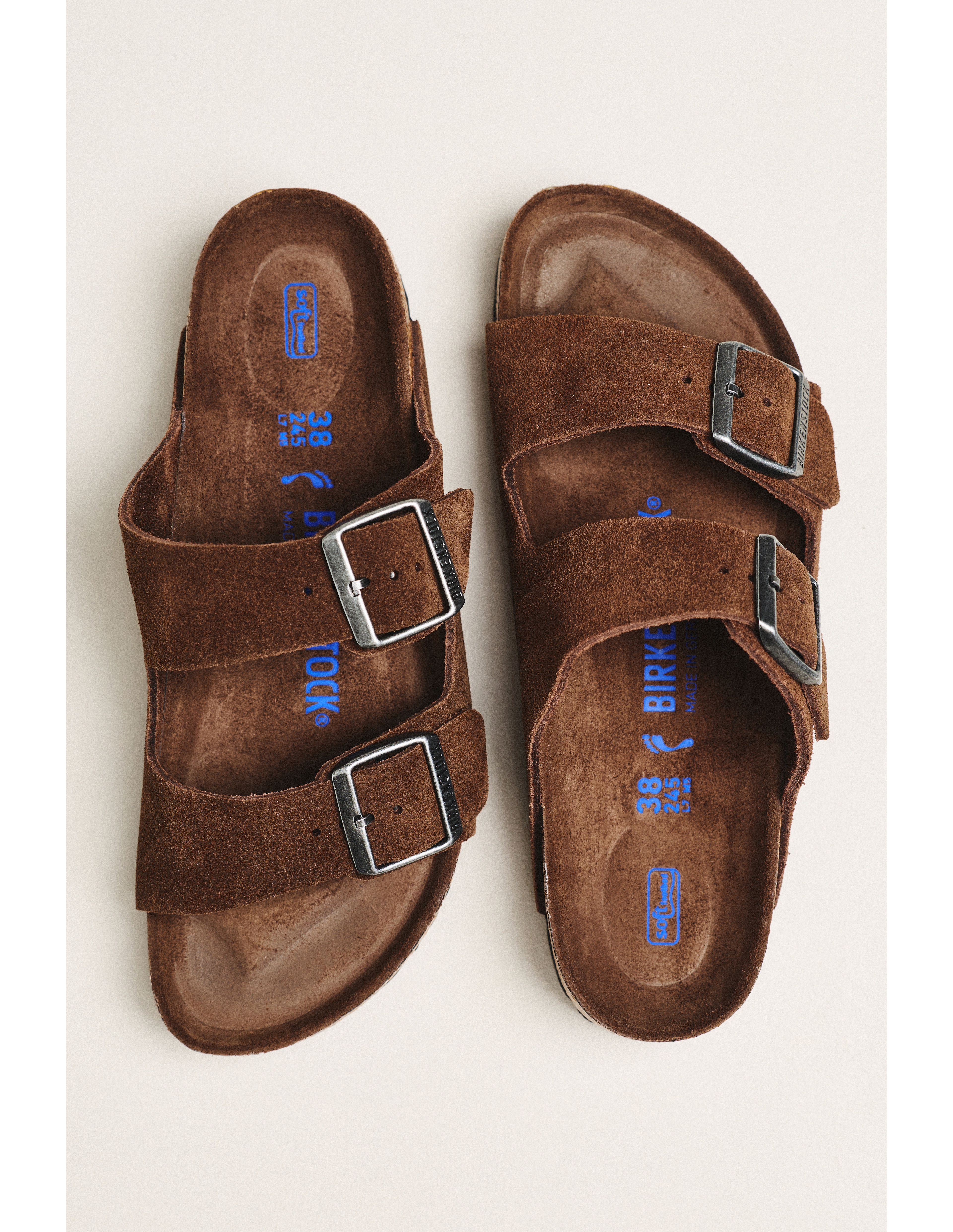 Birkenstock Arizona Suede Soft Footbed Sandals