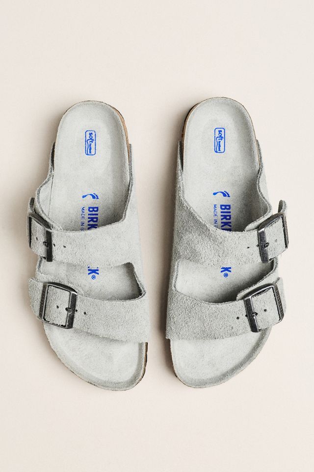 Birkenstock Arizona Suede Soft Footbed Sandals | Anthropologie