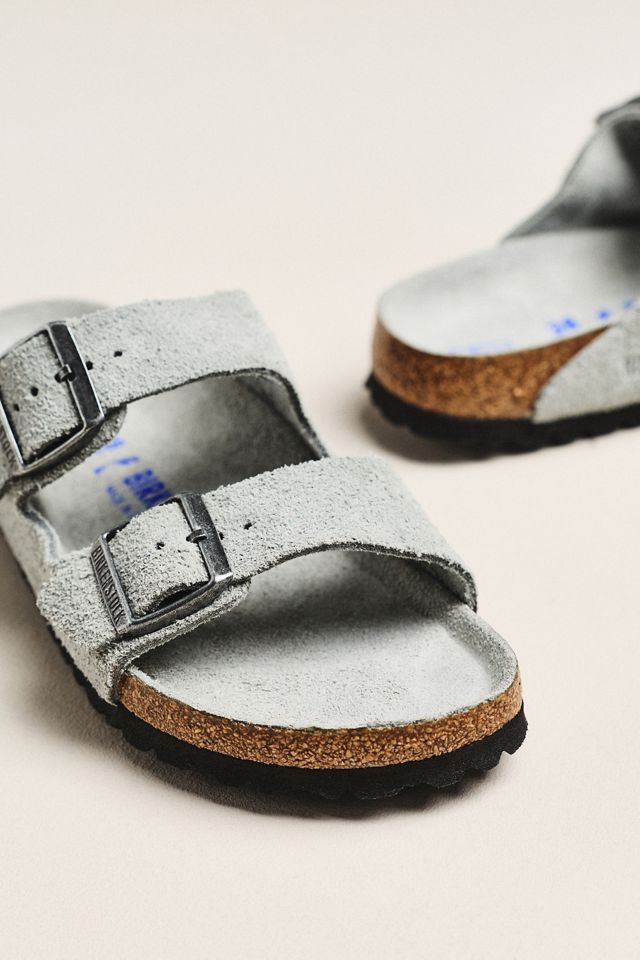 Birkenstock Arizona Suede Soft Footbed Sandals | Anthropologie