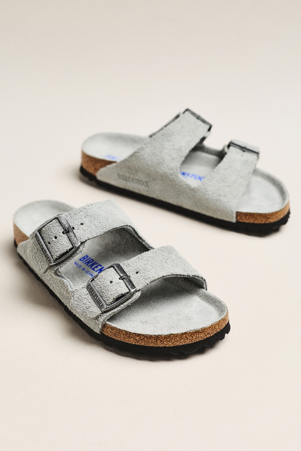 Birkenstock Arizona Suede Soft Footbed Sandals