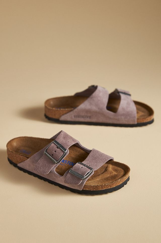 Birkenstock Arizona Suede Soft Footbed Sandals #1