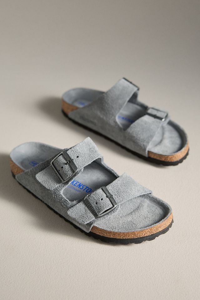Birkenstock Arizona Suede Soft Footbed Sandals #1