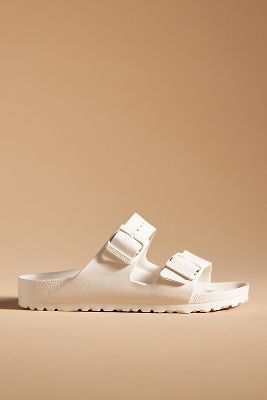 Birkenstock arizona white online flat sandals