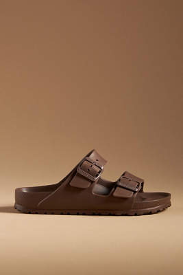 Birkenstock Arizona Eva Slides Narrow Fit In Brown