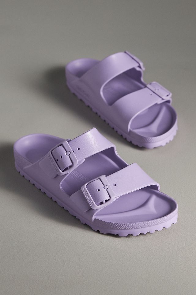 Purple shops rubber birkenstocks