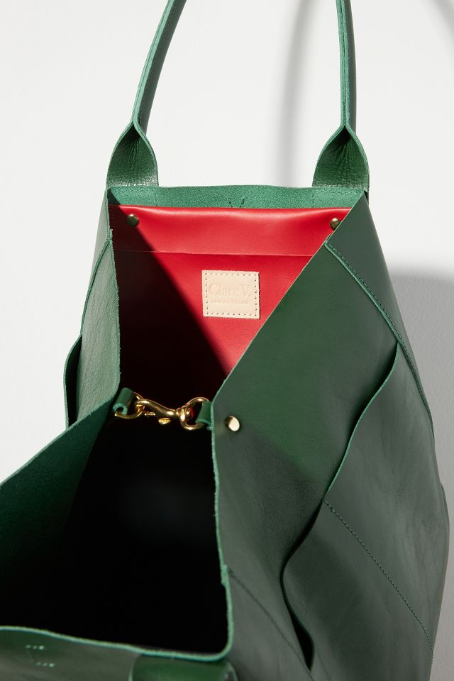 Clare V. | Le Box Tote in Cuoio Perf by Clare V. | Bags Exclusive at The Shoe Hive