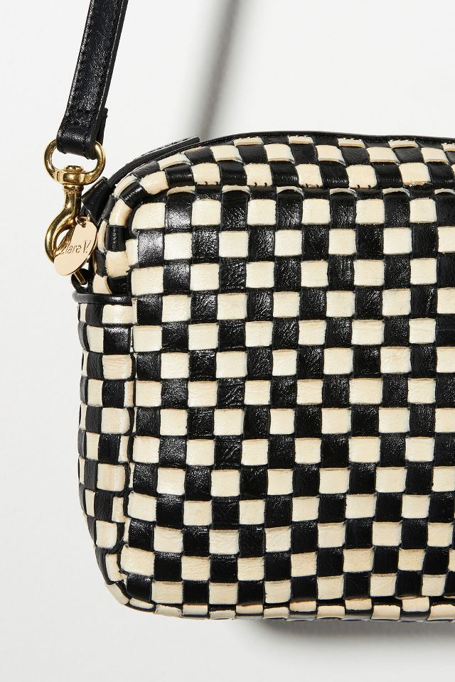 Clare V Midi Sac Woven Leather Crossbody Bag In Assorted