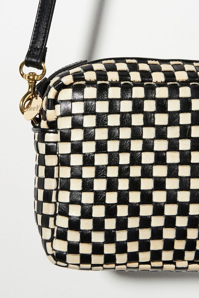 Clare V. Woven Leather Crossbody Bag - Neutrals Crossbody Bags, Handbags -  W2437489