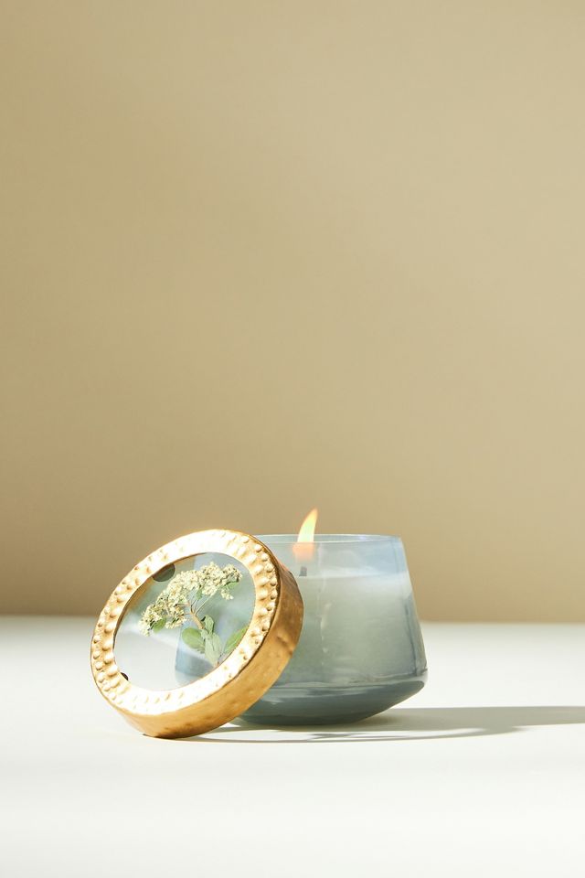 Floral Press Candle