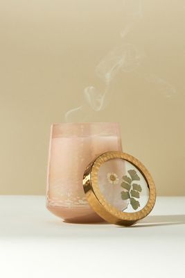 Floral Press Candle