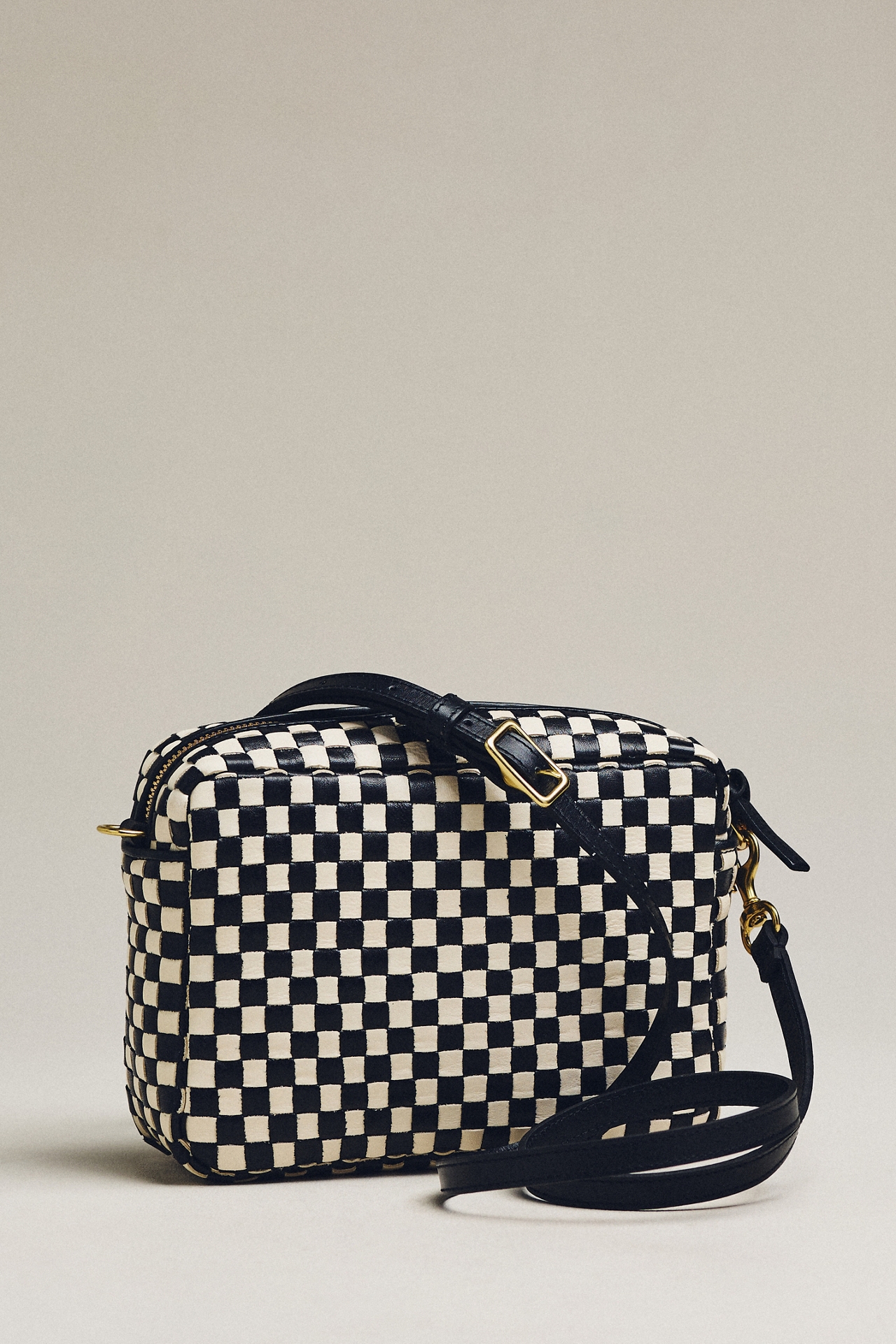 Clare V. Woven Midi Crosbody Bag