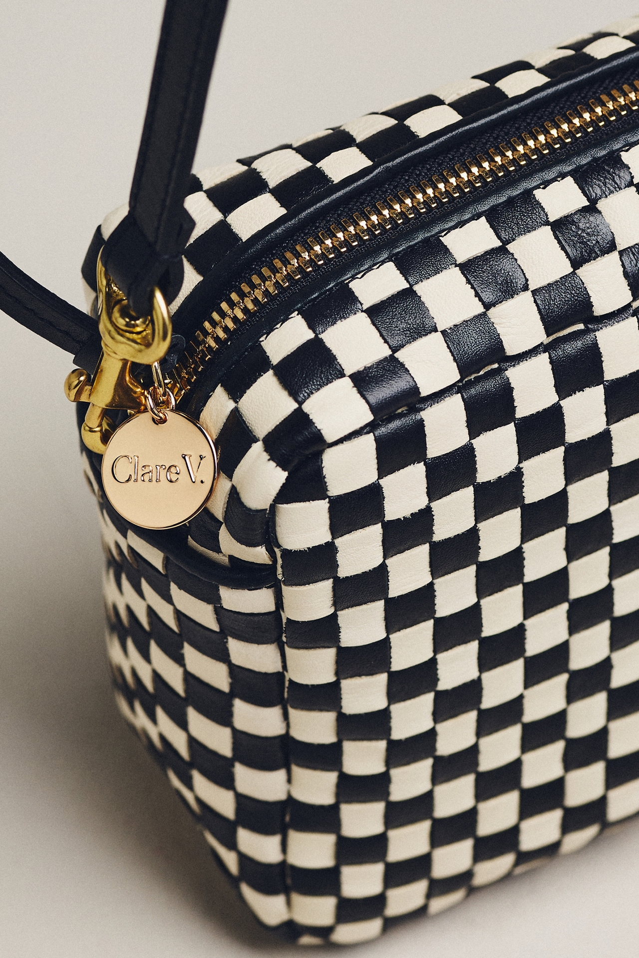 Clare V. Woven Midi Crosbody Bag