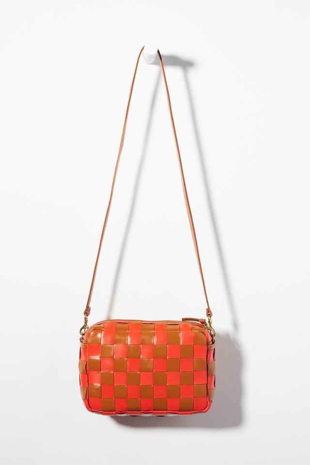 Clare V Marisol Woven Leather Crossbody Bag In Assorted