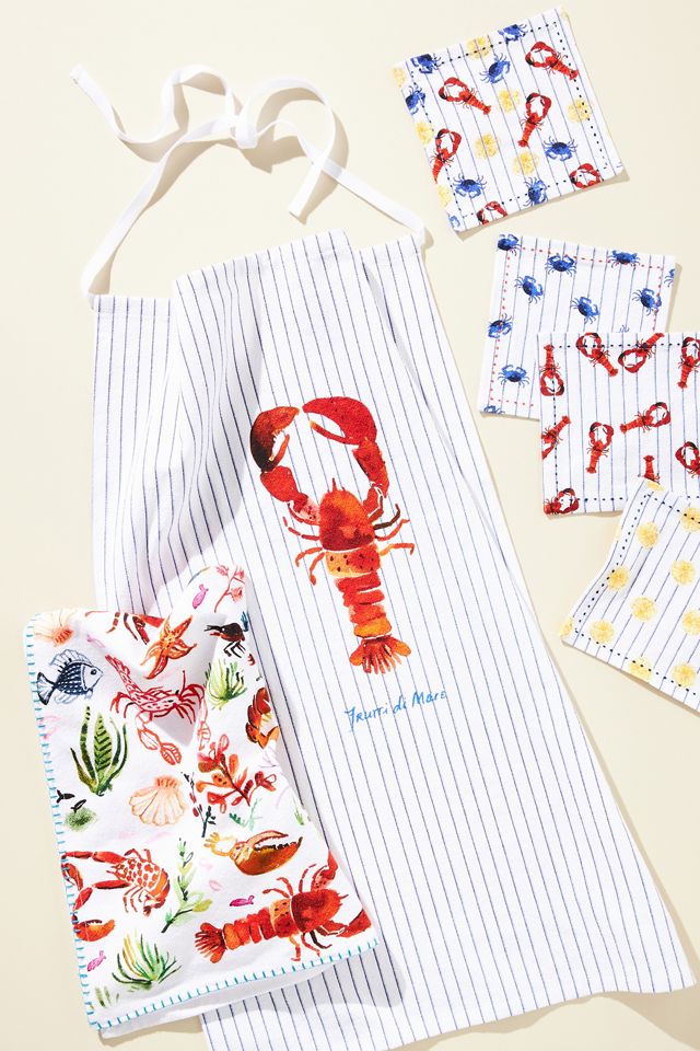 August Wren Lobster Bake Dish Towel #2