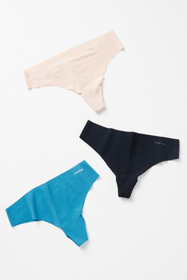 Calvin Klein 3-pack Thong In Blue