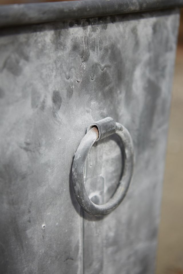 Ring Handle Iron Taper Planter, 20" #2