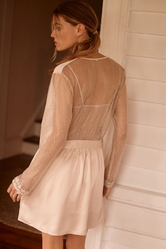 Embroidered Lace Robe #1