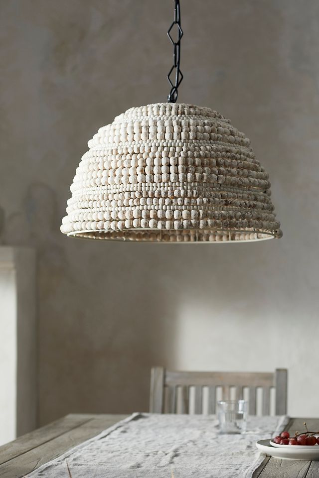 Beaded plug in pendant light hotsell