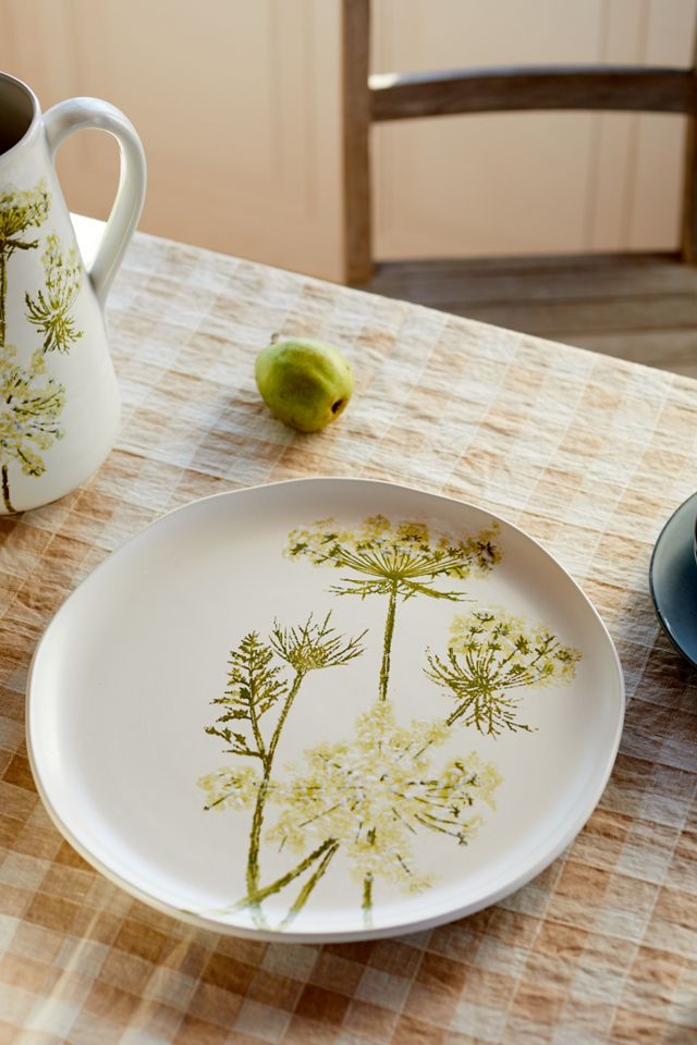 Queen Anne's Lace Ceramic Platter, Round #1