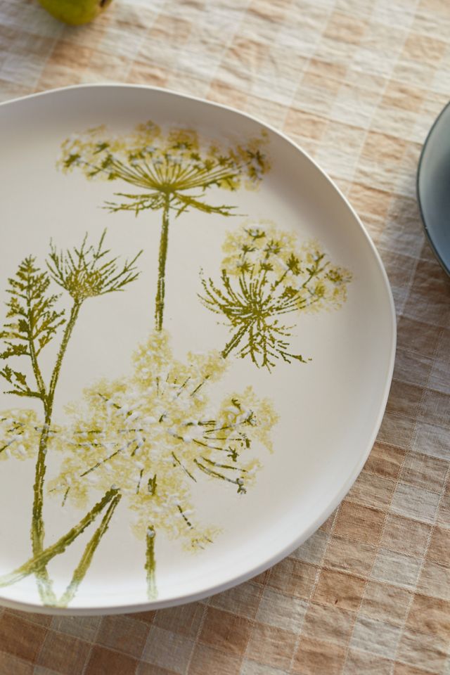 Queen Anne's Lace Ceramic Platter, Round #2