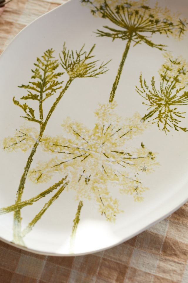 Queen Anne's Lace Platter, Oval #2