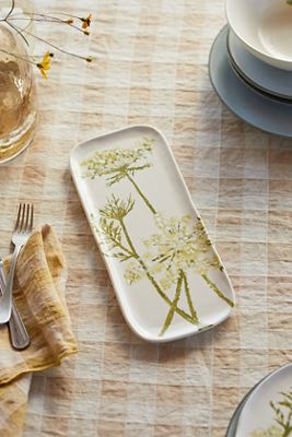 Queen Anne's Lace Ceramic Platter