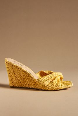 Silent D Katia Wedges In Yellow
