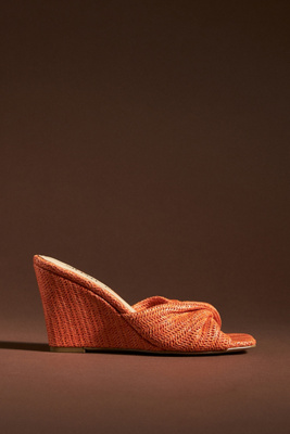 Silent D Katia Wedges In Orange